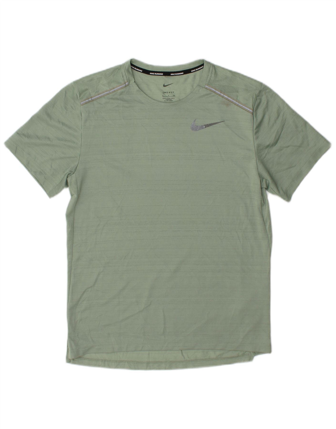 T-shirt Nike Dri Fit da uomo, piccola, in poliestere chiazzato verde