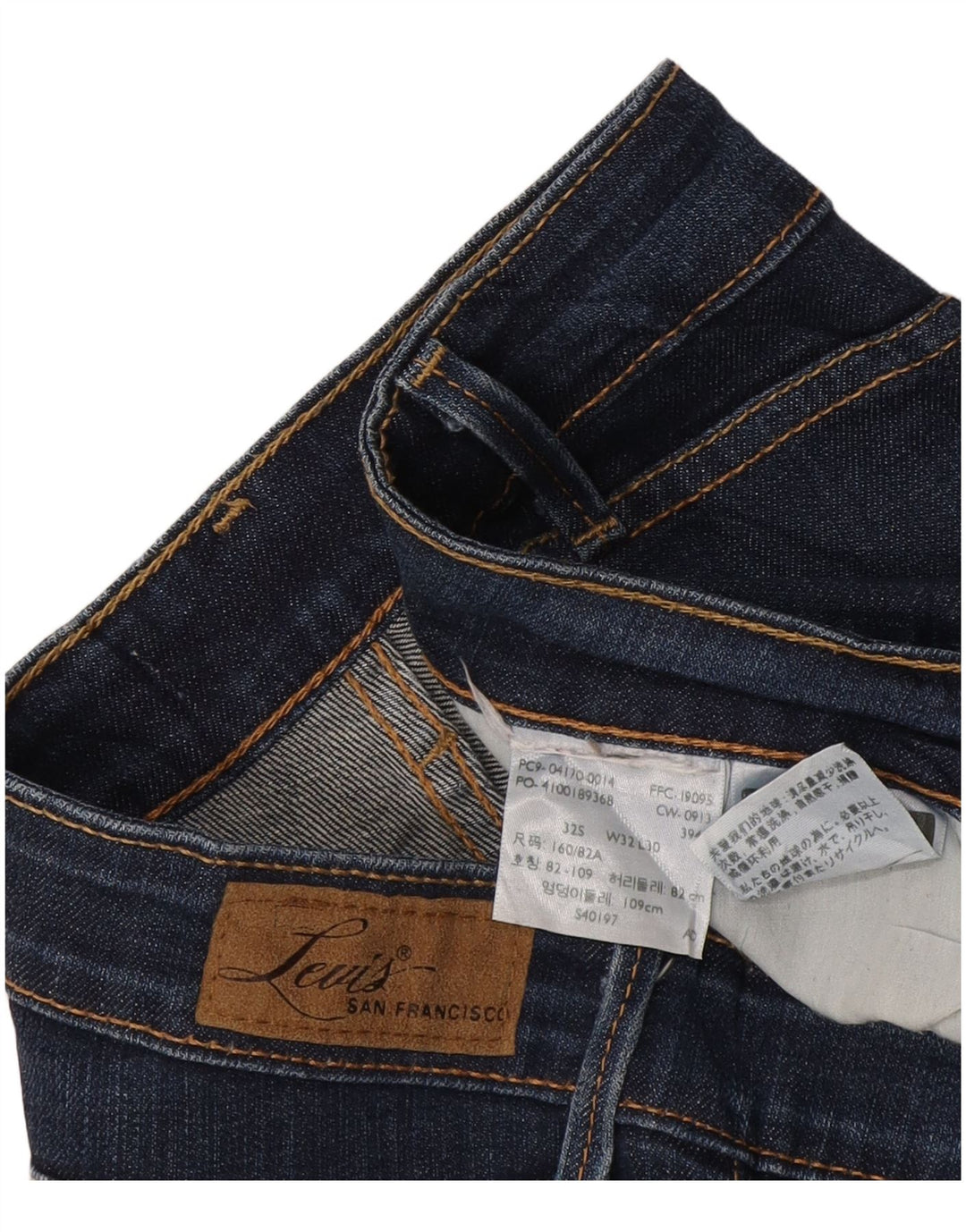 Jeans dritti da uomo Levi's W32 L30 Blu