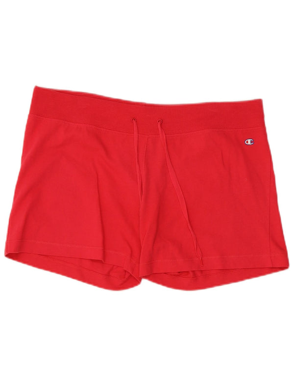 CHAMPION Pantaloncini sportivi Heritage Classics da donna UK 14 Cotone rosso medio