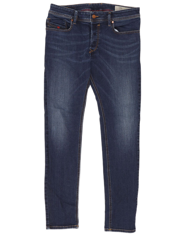 Jeans skinny slim slim da uomo Diesel W32 L30 cotone blu