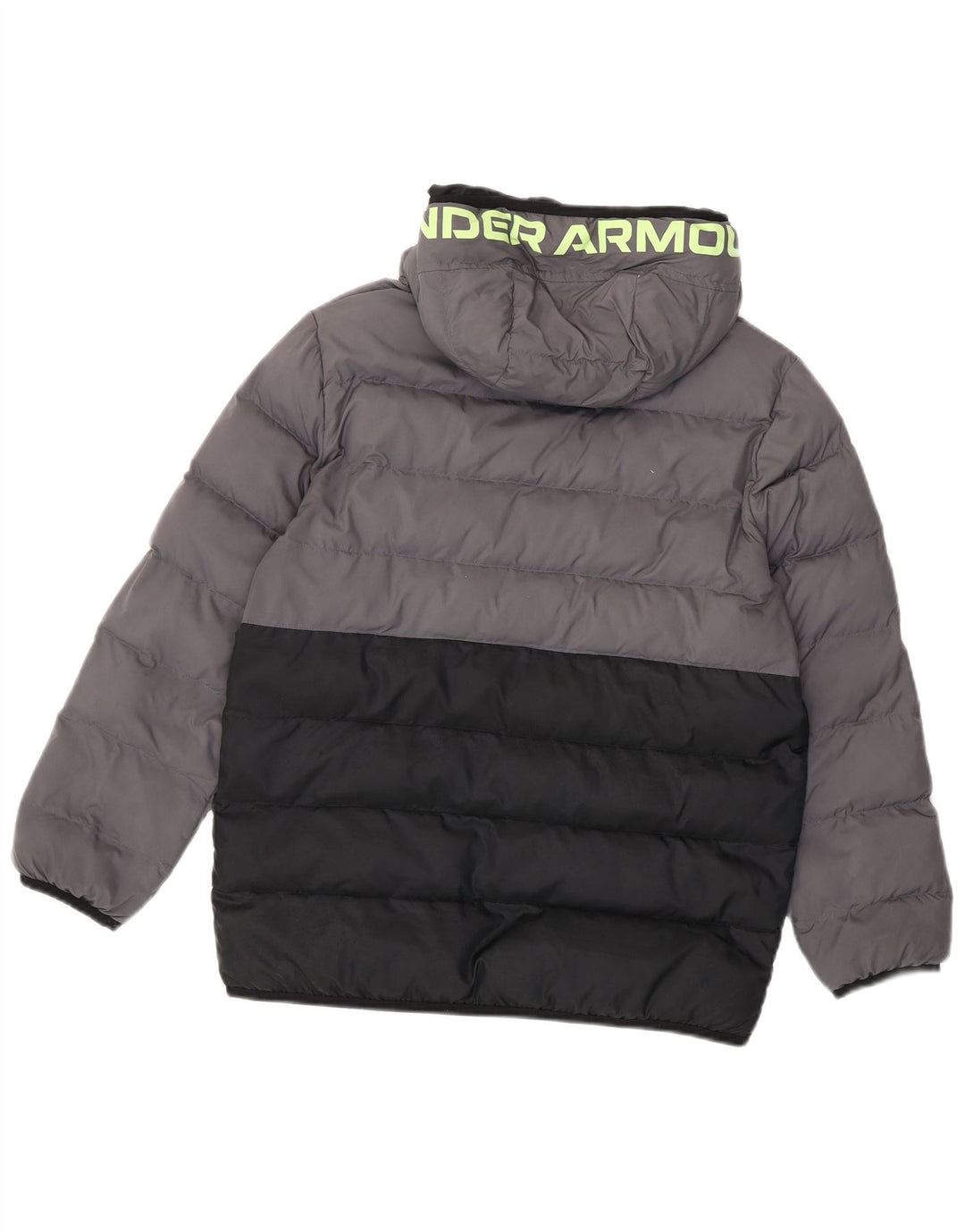Giacca imbottita con cappuccio grafica da ragazzo Under Armour 12-13 anni Colore grigio