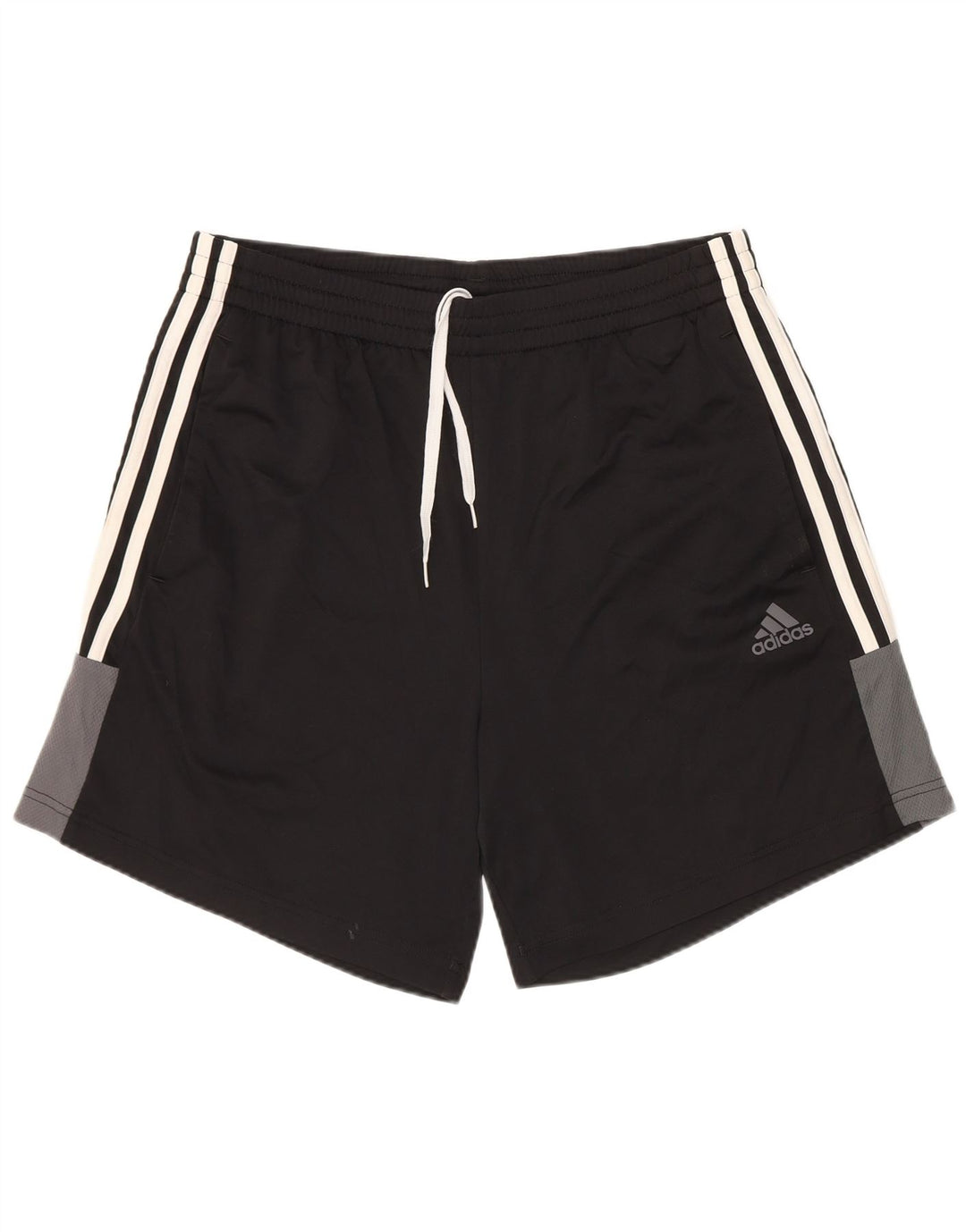Pantaloncini sportivi da uomo Adidas medi sportivi in poliestere nero