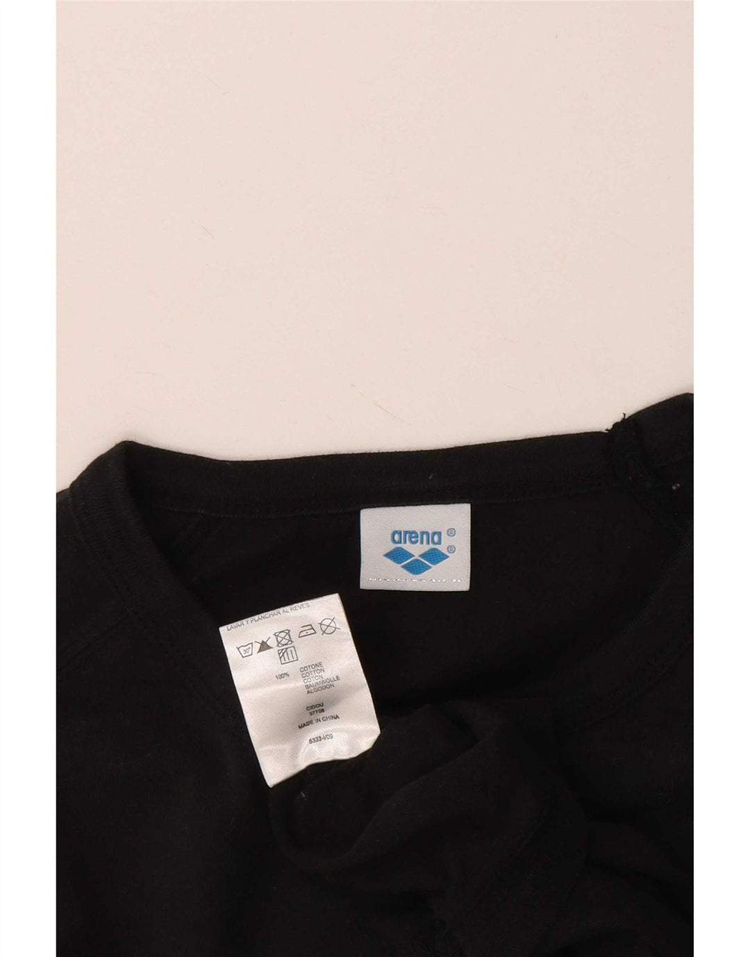 T-shirt grafica da uomo Arena Top in cotone nero medio