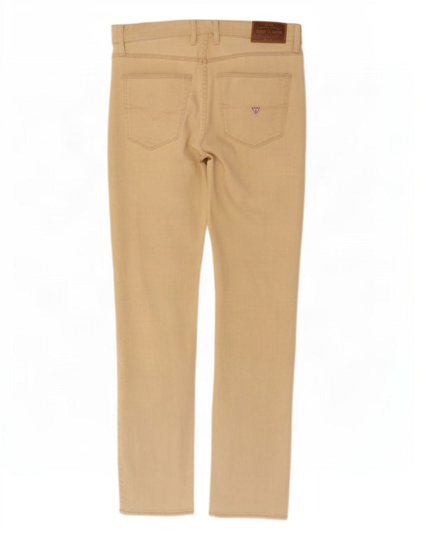 Jeans Guess da uomo slim affusolati W32 L32 in cotone beige