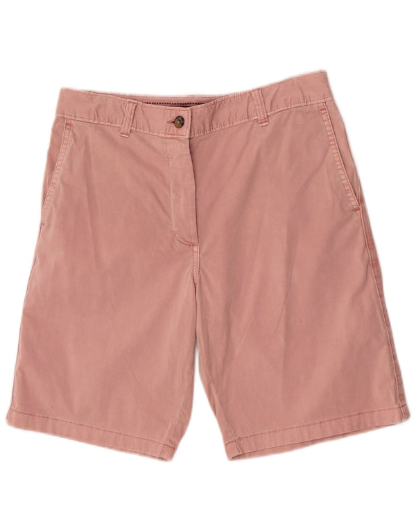 Pantaloncini chino da donna Marks & Spencer UK 10 piccoli W28 cotone rosa