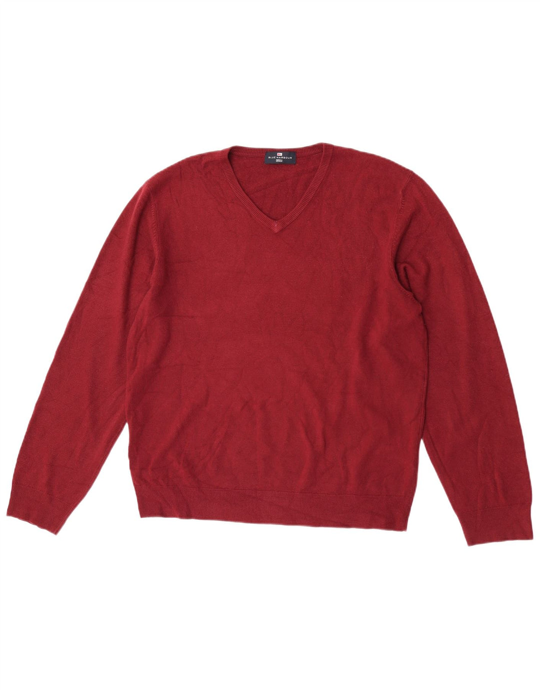 Maglione da uomo con scollo a V Marks & Spencer grande acrilico rosso