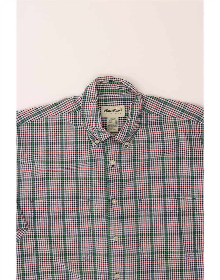 EDDIE BAUER Mens Regular Regular Fit Shirt Medium Multicoloured Check Vintage Eddie Bauer and Second-Hand Eddie Bauer from Messina Hembry 