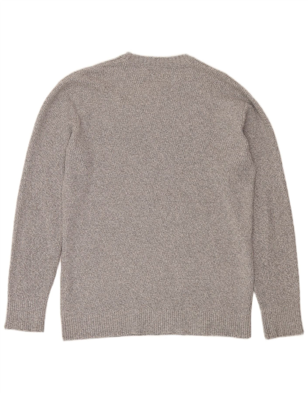 HOLLISTER Mens Crew Neck Jumper Sweater Medium Grey Cotton