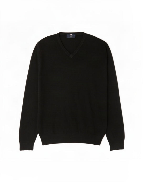 Maglione da uomo con scollo a V Marks & Spencer grande acrilico nero