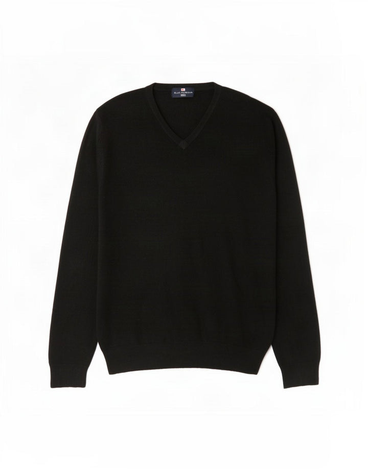 Maglione da uomo con scollo a V Marks & Spencer grande acrilico nero