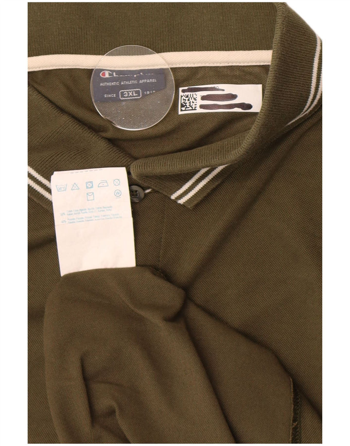 Polo da uomo Champion 3XL cotone kaki