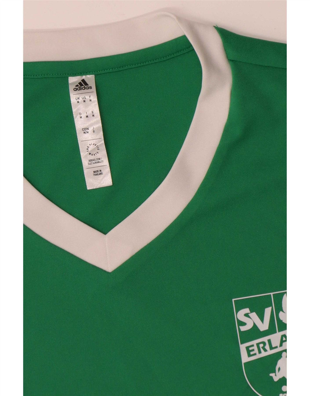 T-shirt grafica Adidas da uomo Aeroready Top in poliestere verde medio
