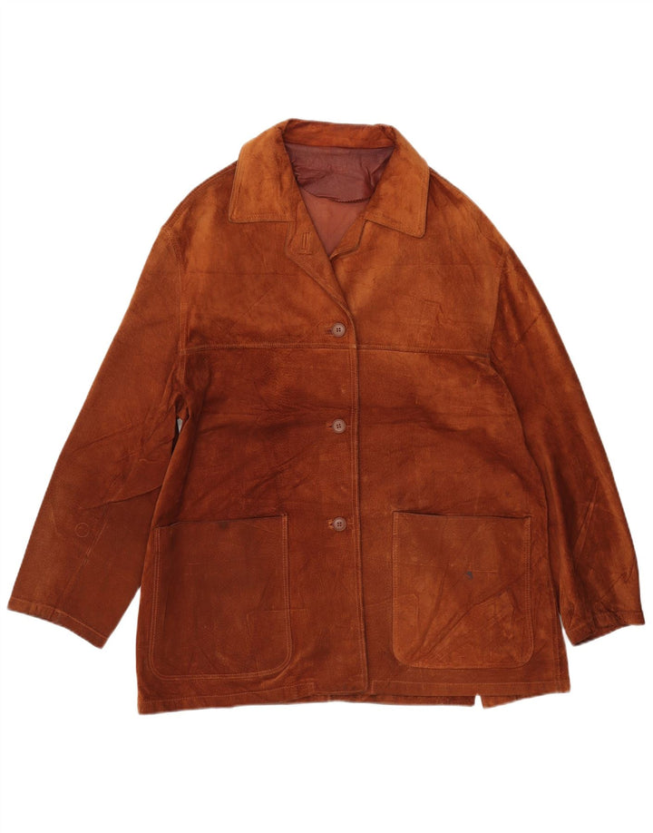 CONBIPEL Giacca Donna Scamosciata IT 46 Large Pelle Marrone