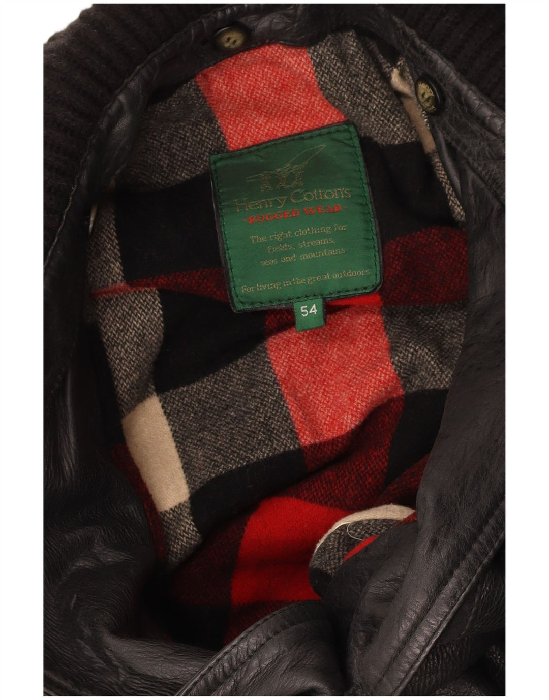 Cappotto in pelle da uomo HENRY COTTONS IT 54 2XL Nero