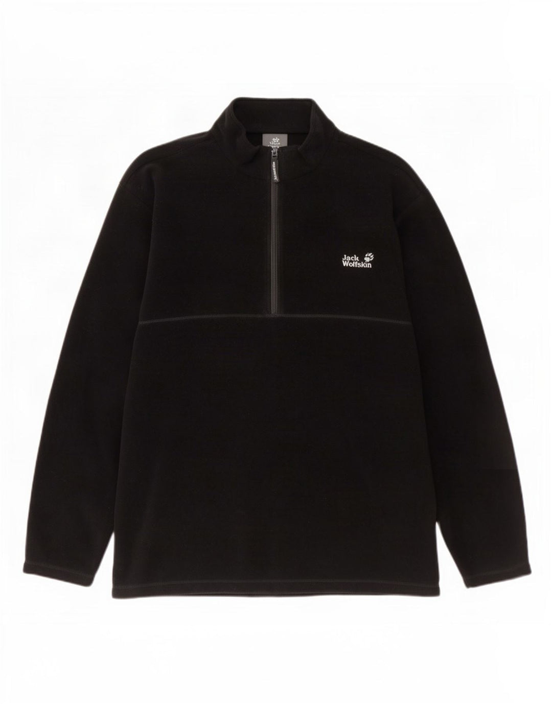 Maglione in pile da uomo con collo con zip Jack Wolfskin 2XL poliestere nero