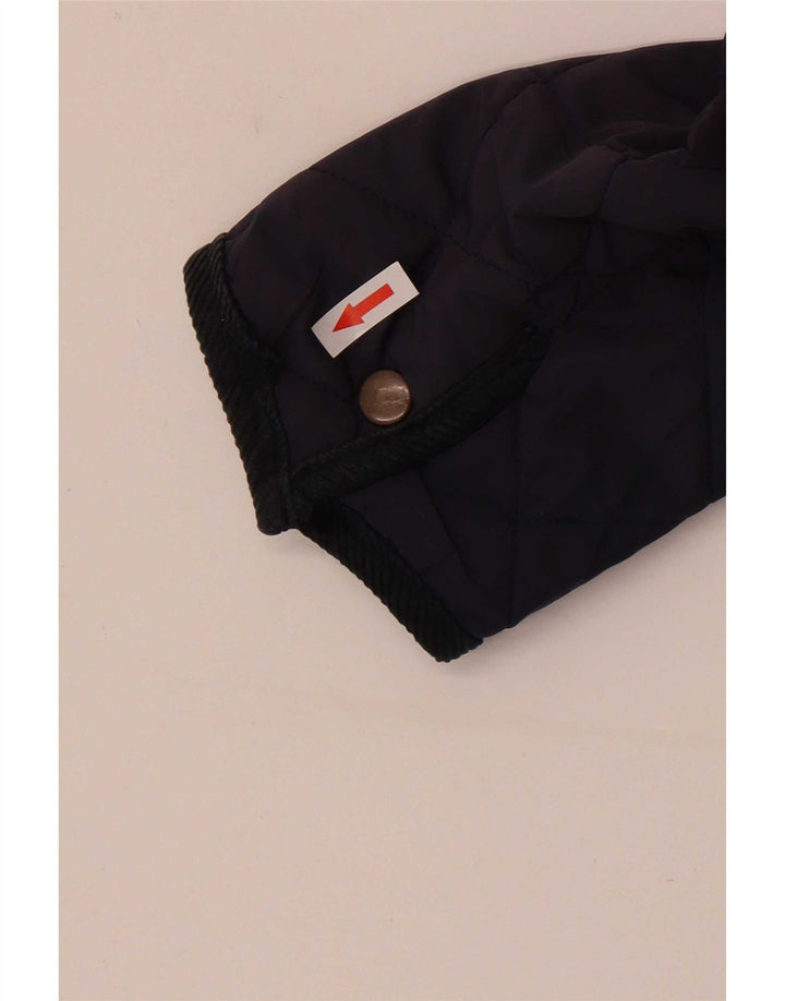 Giacca trapuntata da donna Jack Wills UK 14 grande nylon blu navy