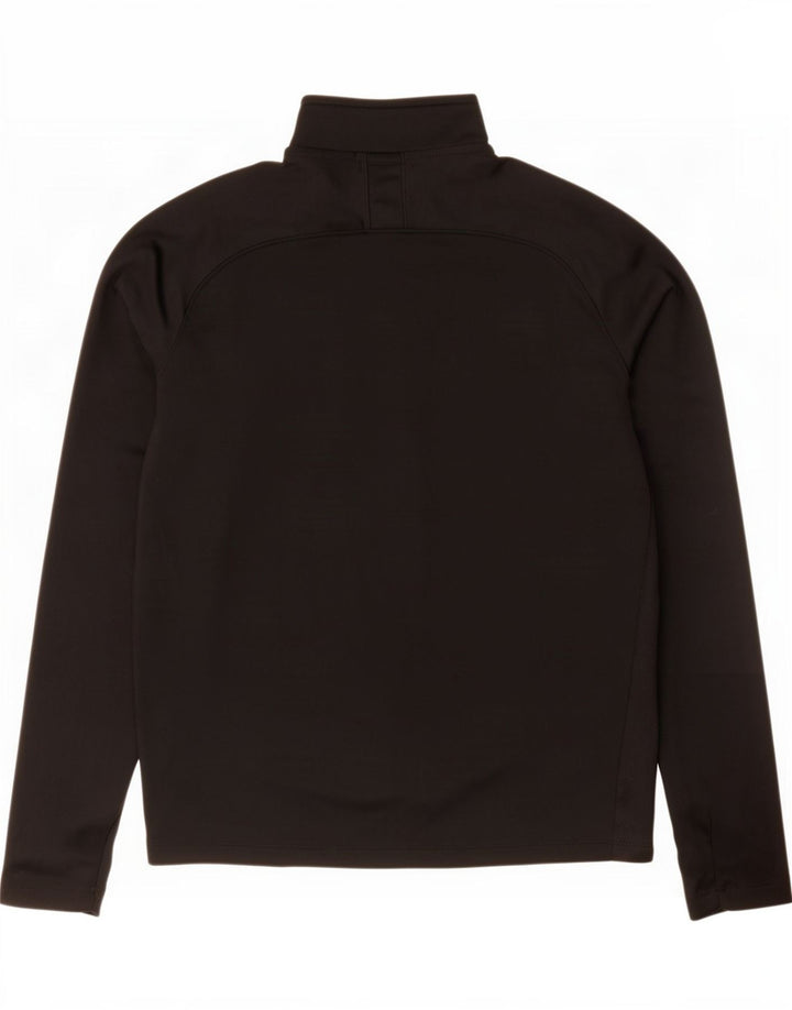 Maglia da tuta Nike Dri Fit con zip e collo pullover da uomo, poliestere nero medio