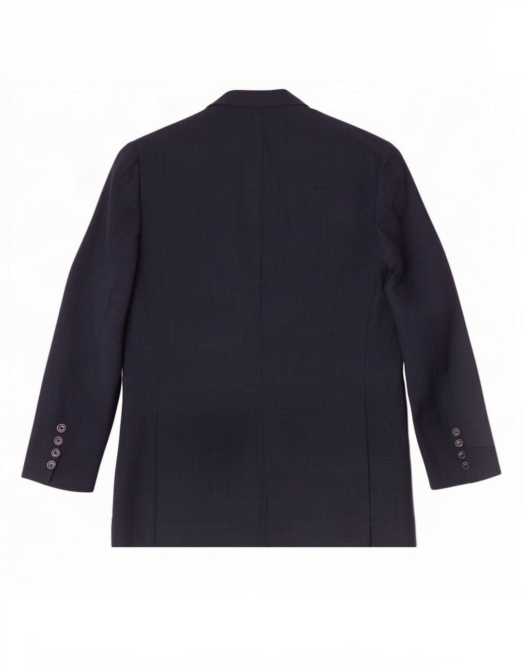 Giacca blazer da uomo a 2 bottoni Zara EU 52 grande poliestere a quadri blu navy