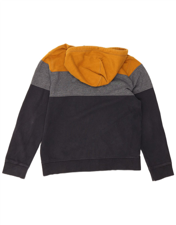 Felpa con cappuccio e zip da uomo Fat Face, grande, in cotone color block multicolore