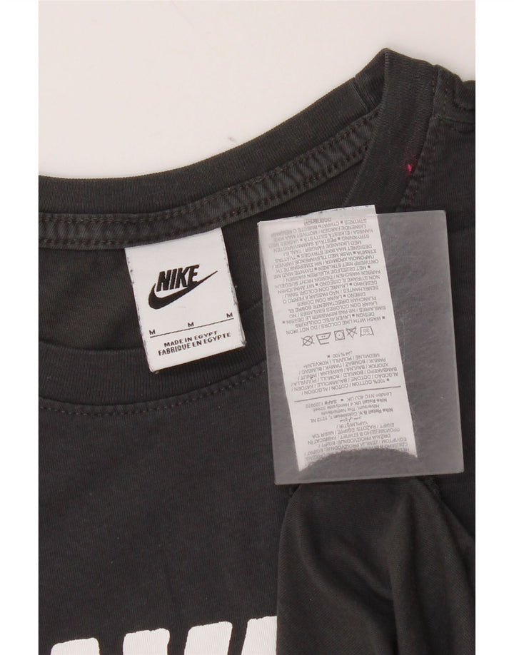 T-shirt grafica da uomo Nike Top in cotone grigio medio