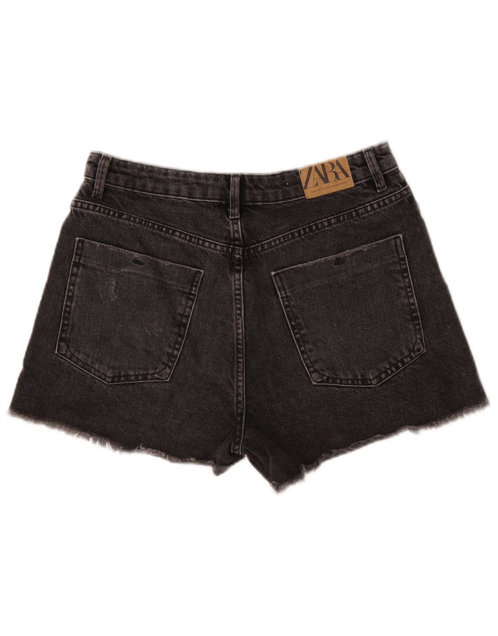 Pantaloncini di jeans da donna Zara EU 40 medi W30 neri