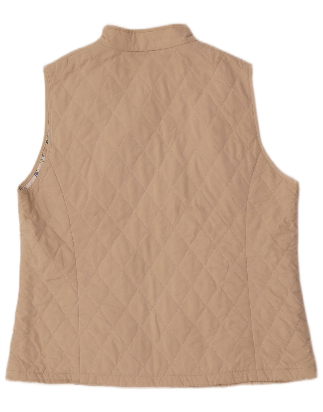 Gilet trapuntato da donna Marks & Spencer UK 16 grande Beige
