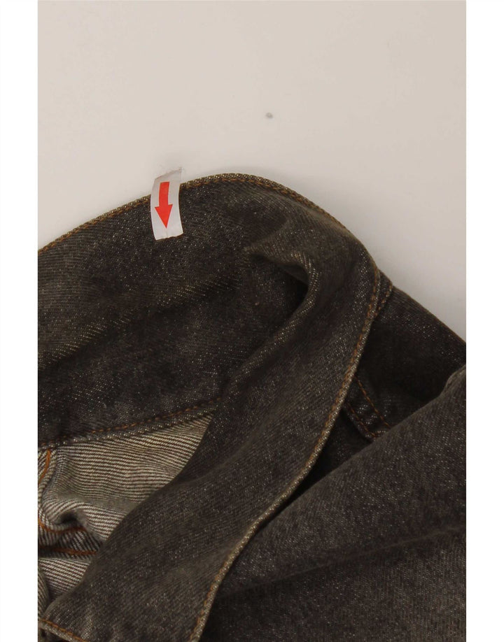 Giacca di jeans oversize da donna S.Oliver UK 10 piccola in cotone grigio
