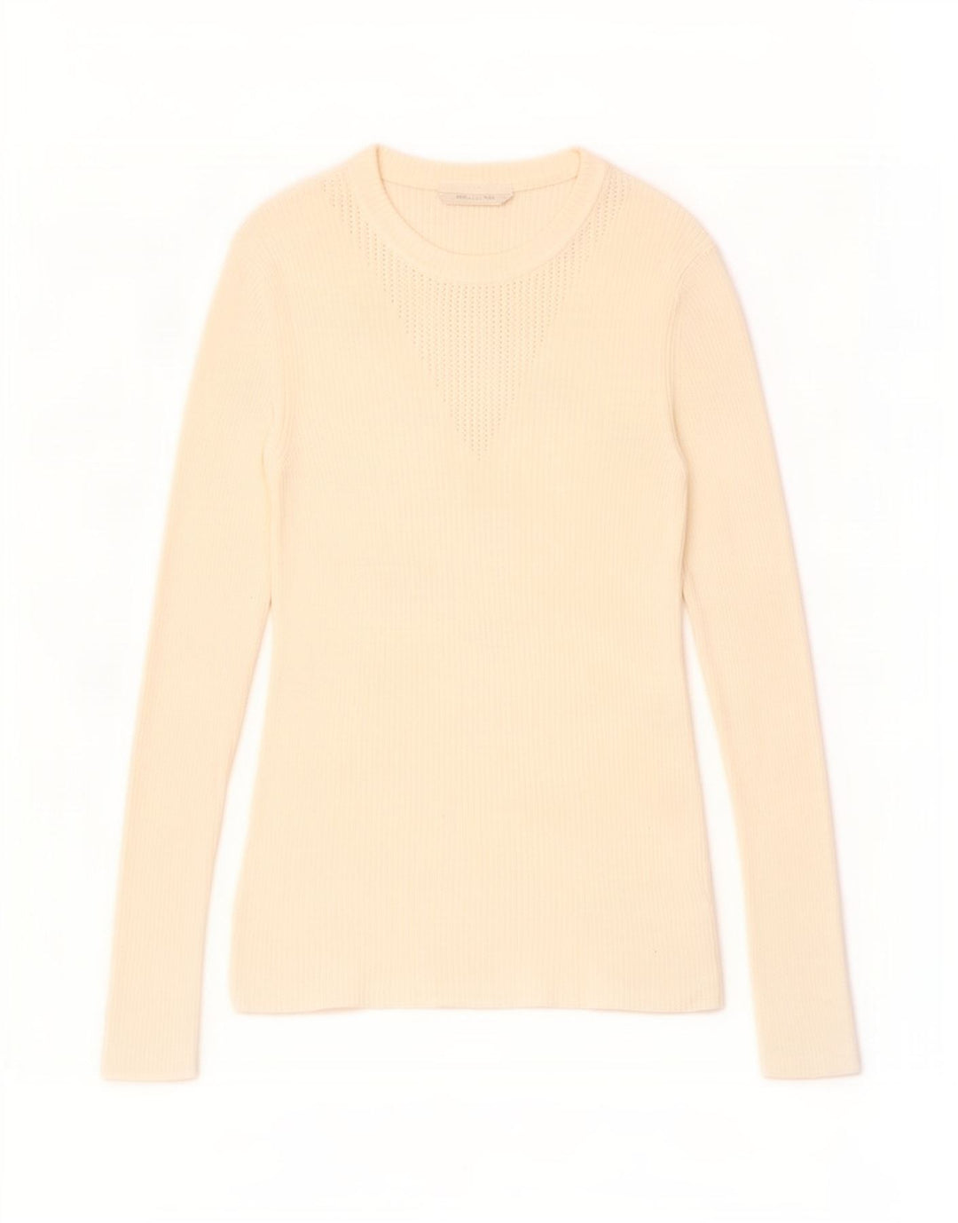 Top da donna a maniche lunghe Hugo Boss UK 12 medio bianco sporco