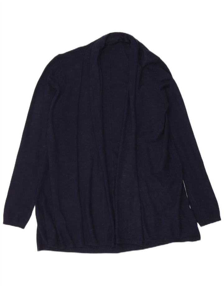 Maglione cardigan aperto da donna Zara UK 12 blu navy medio