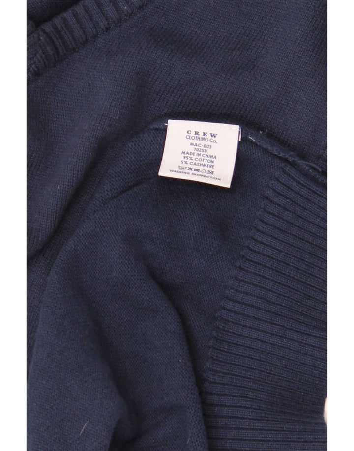 Crew Clothing Canottiera da uomo Canotta piccola in cotone blu navy