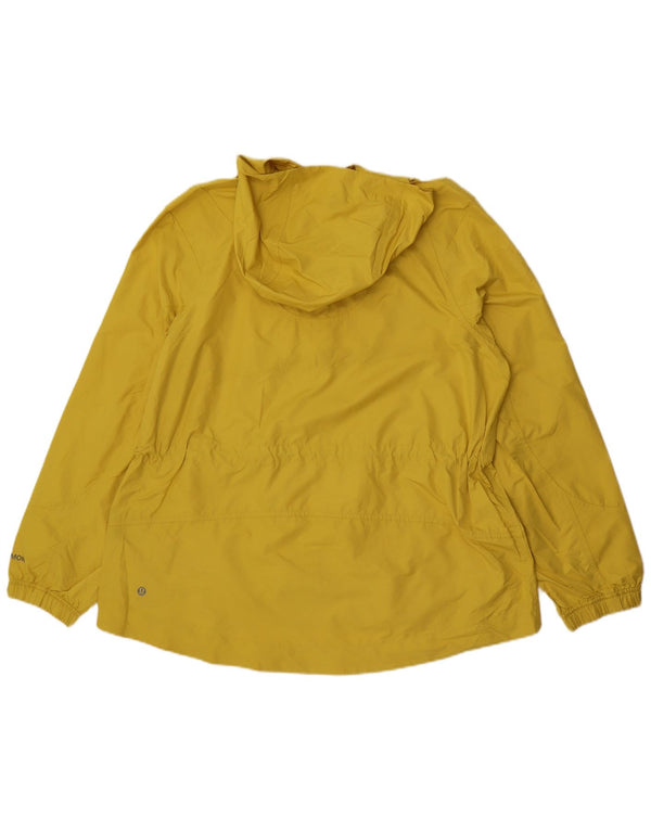 Giacca antipioggia da corsa da donna Lululemon US 10 Large in poliestere giallo
