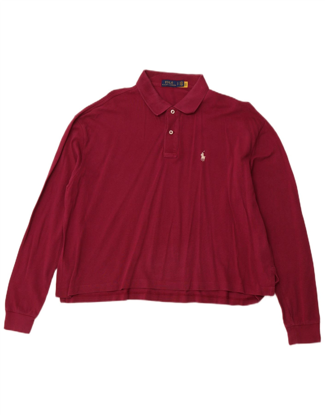 POLO RALPH LAUREN Polo corta oversize da donna UK 10 piccola rosa