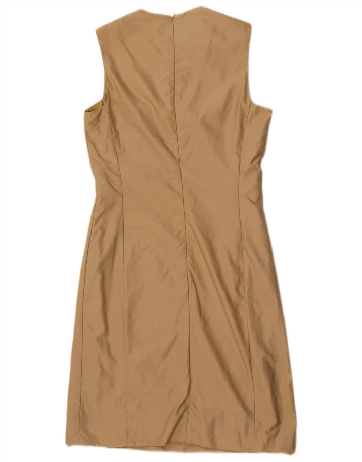 Abito Tubino Smanicato Donna Trussardi IT 40 Small Beige Poliammide