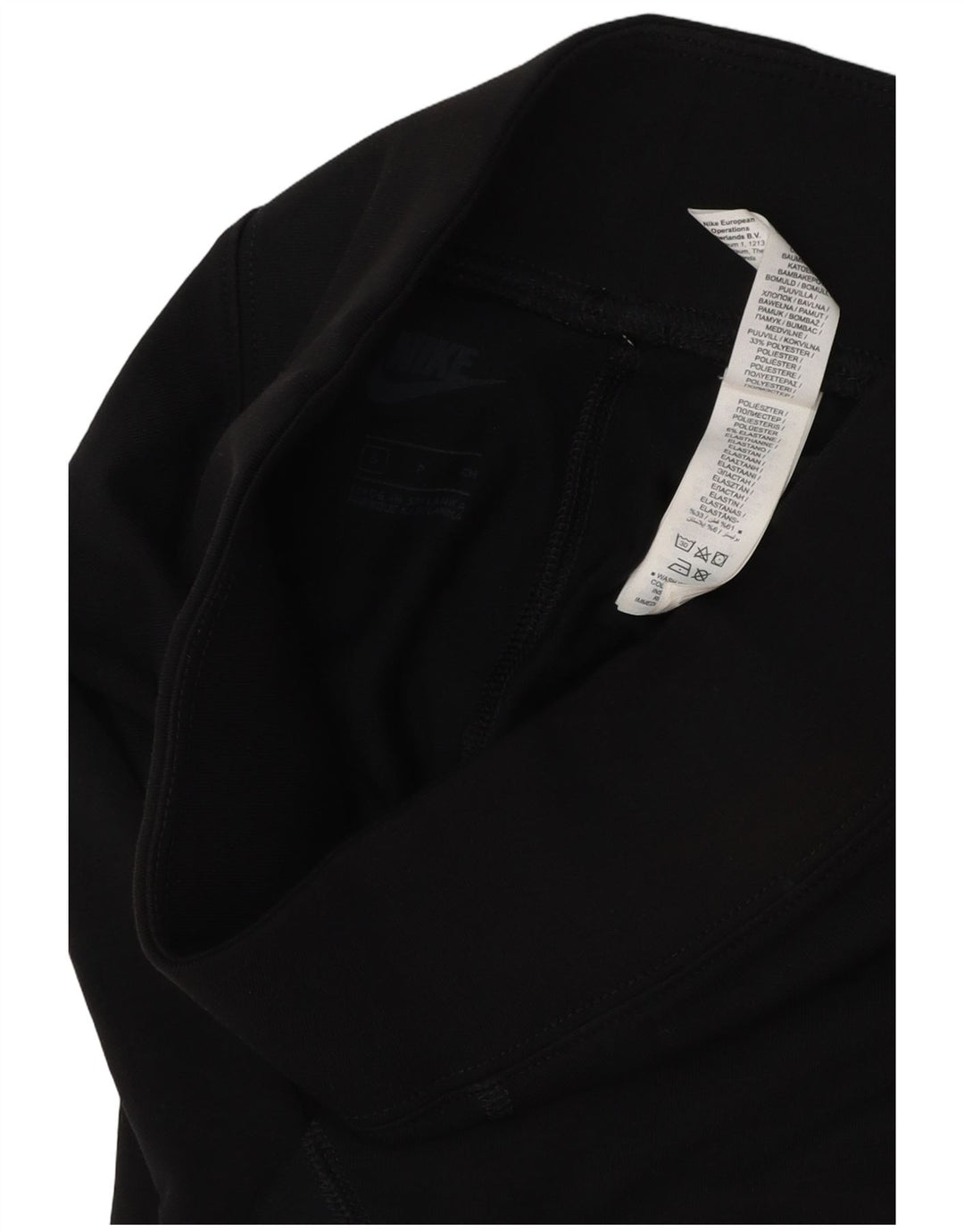 Leggings grafici da donna NIKE UK 10 piccoli poliestere nero