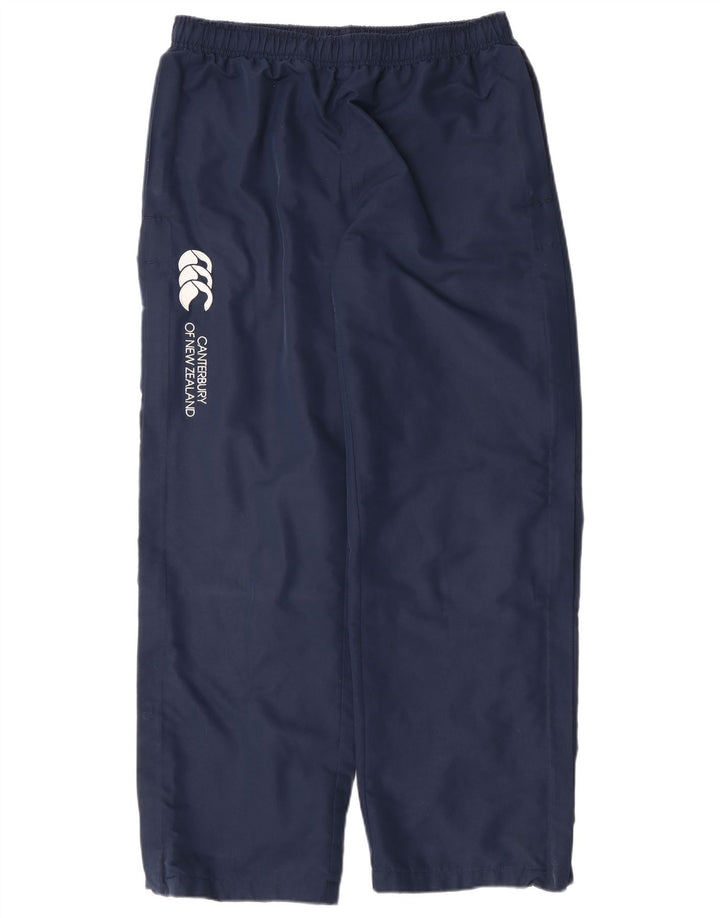Pantaloni della tuta da bambino CANTERBURY 13-14 anni in poliestere blu navy