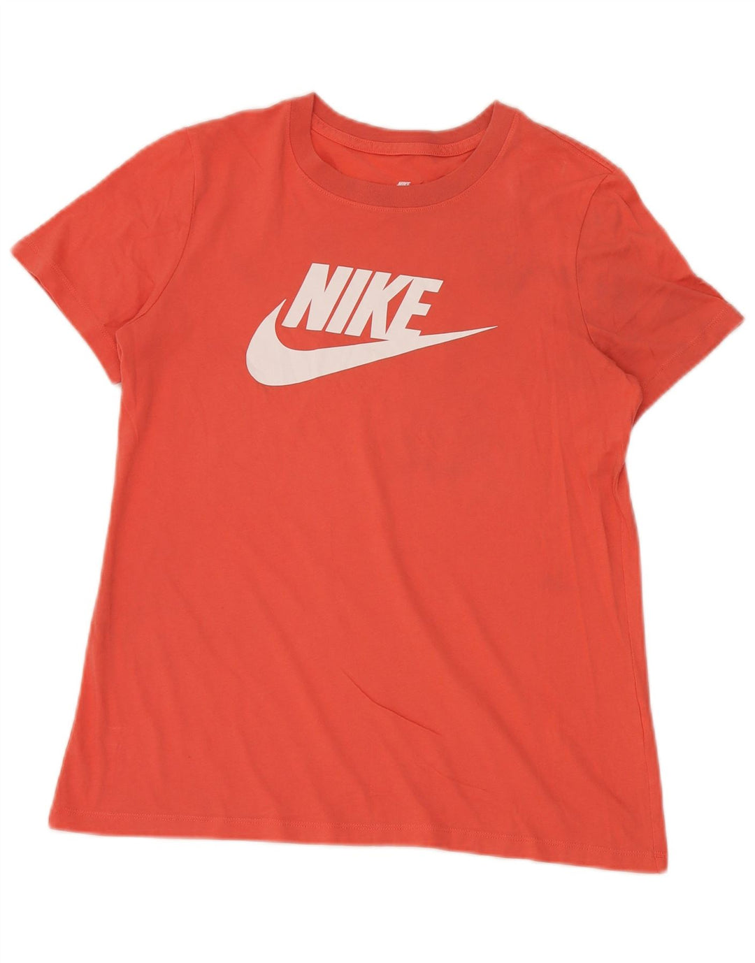 T-shirt grafica da donna Nike Top UK 14 arancione medio