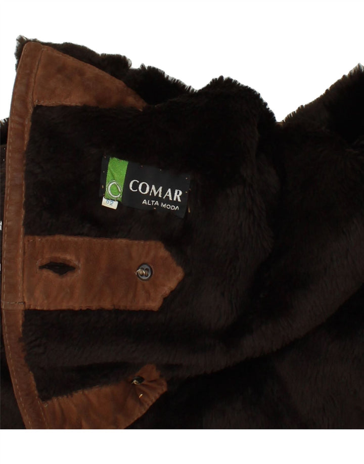 Cappotto in shearling da donna VINTAGE IT 52 2XL Marrone