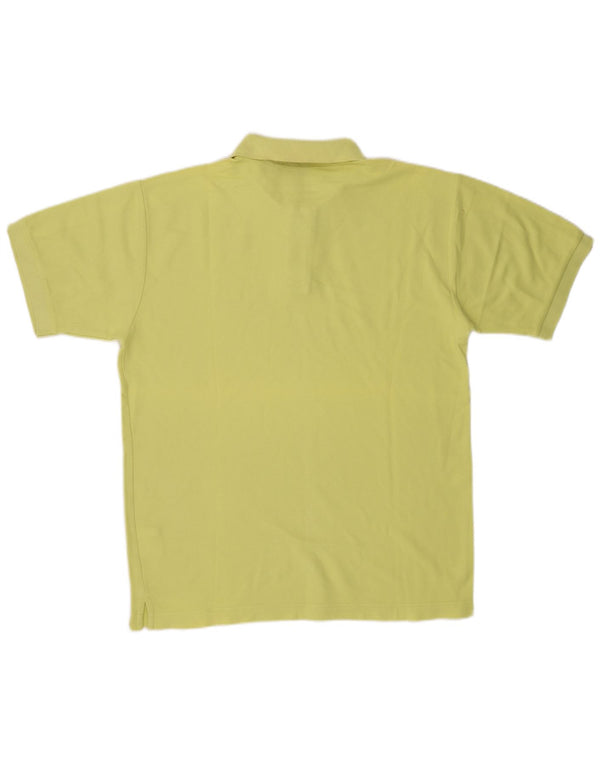 Polo da uomo Fila Large in cotone giallo