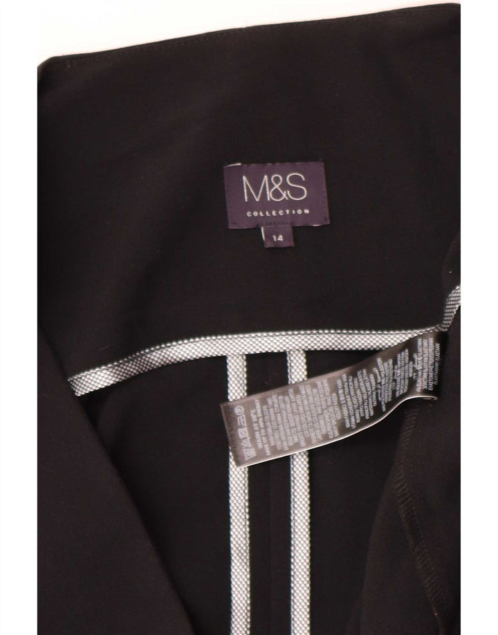 Giacca Marks & Spencer da donna Open Blazer UK 14 poliestere nero medio