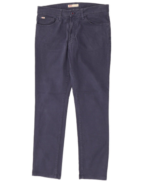 Pantaloni casual dritti da uomo Rifle W36 L32 in cotone blu navy