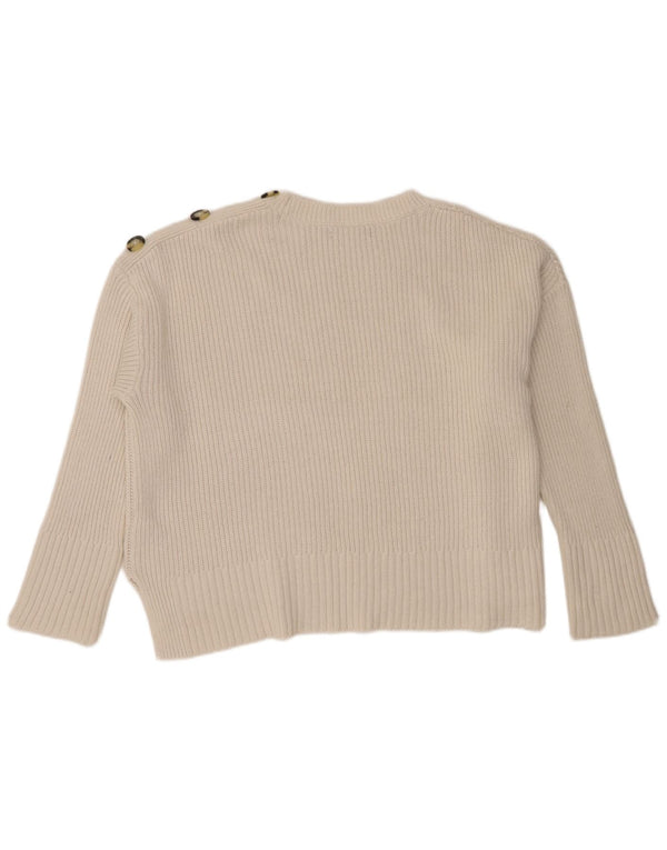 Maglione maglione girocollo oversize da donna Marks & Spencer UK 20 2XL Beige
