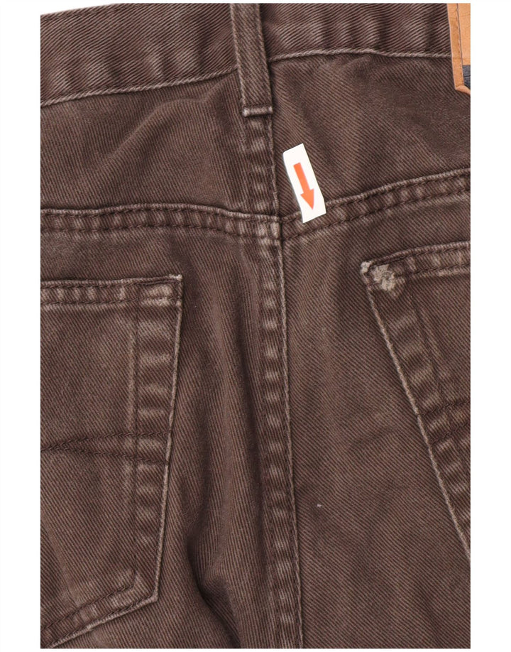 Jeans dritti da uomo Marks & Spencer Blue Harbour W36 L31 cotone marrone