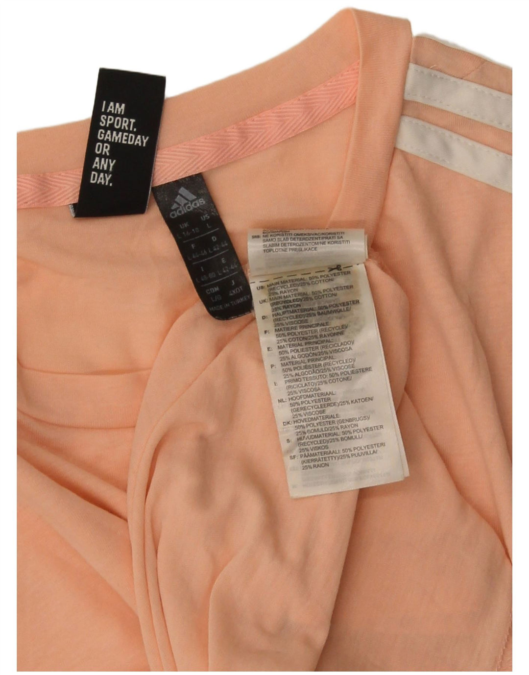Maglietta Adidas da donna Top UK 16/18 grande rosa poliestere
