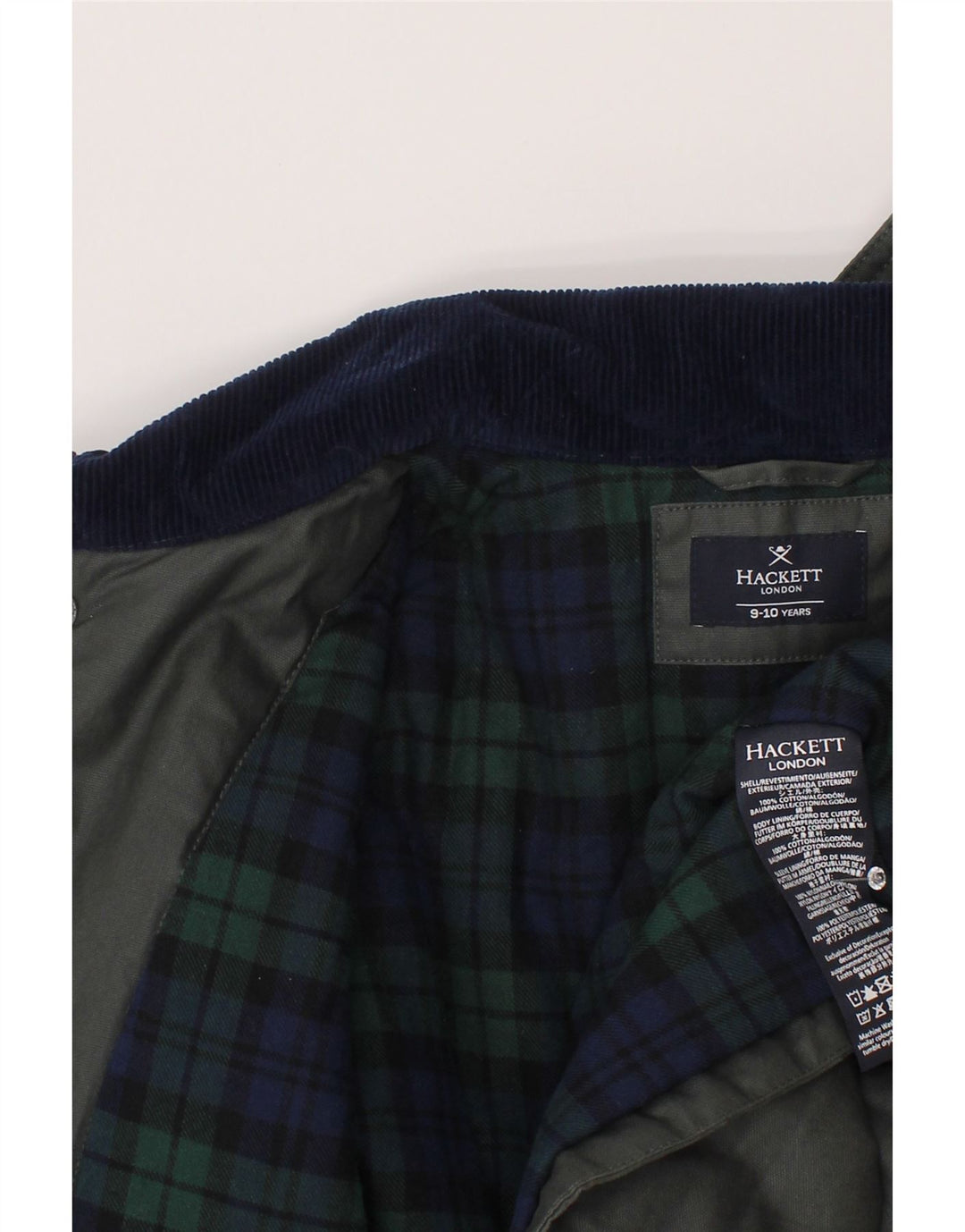 Giacca a vento da bambino Hackett 9-10 anni in cotone grigio