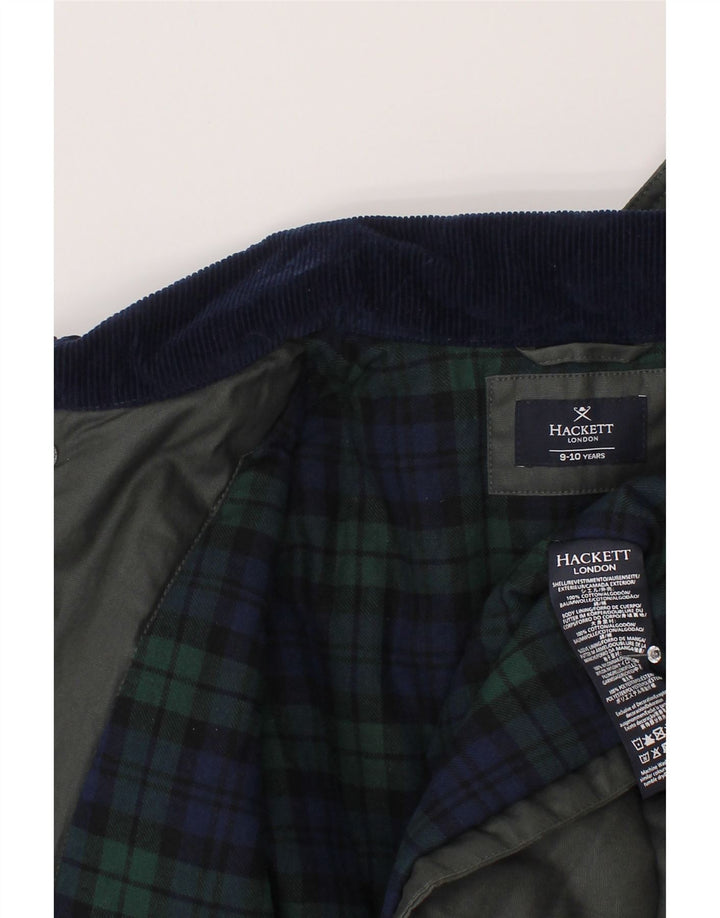Giacca a vento da bambino Hackett 9-10 anni in cotone grigio