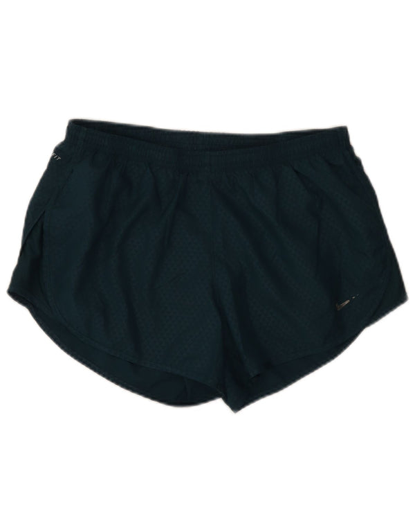 Pantaloncini sportivi Nike da donna UK 14 poliestere maculato verde medio
