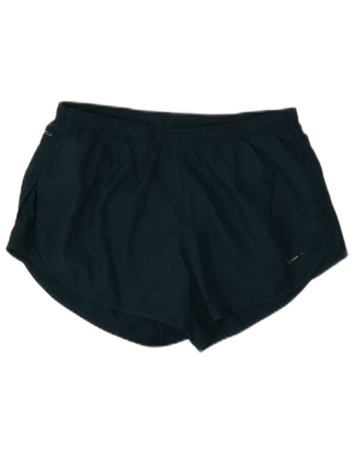 Pantaloncini sportivi Nike da donna UK 14 poliestere maculato verde medio