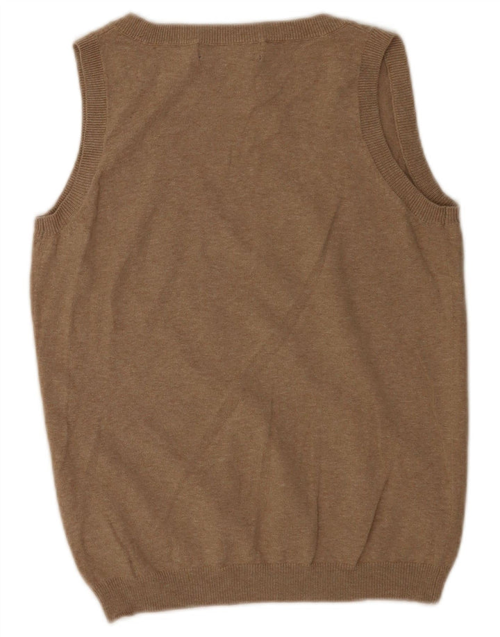 Canotta canotta da donna Zara UK 16 grande in cotone marrone