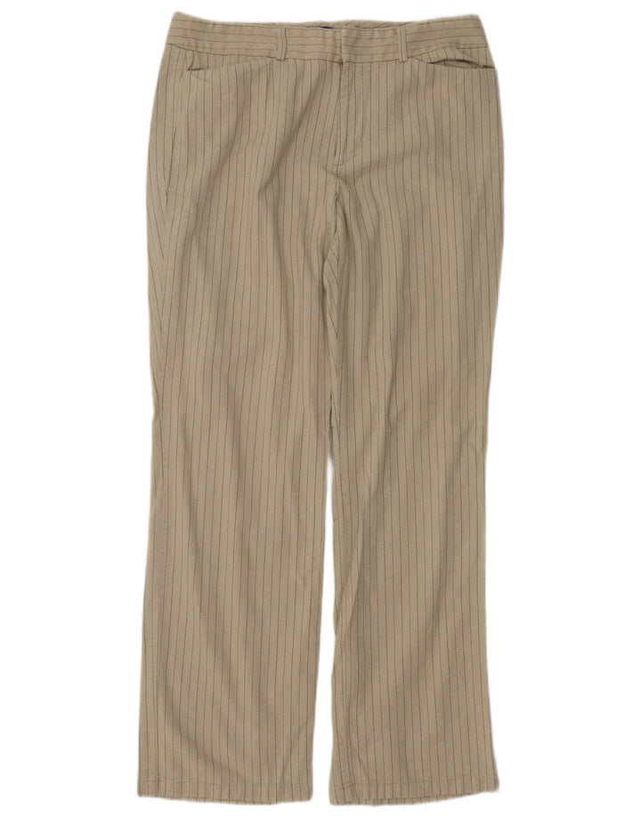 DOCKERS Pantaloni casual vestibilità ideale da donna US 12 Large W32 L30 Beige