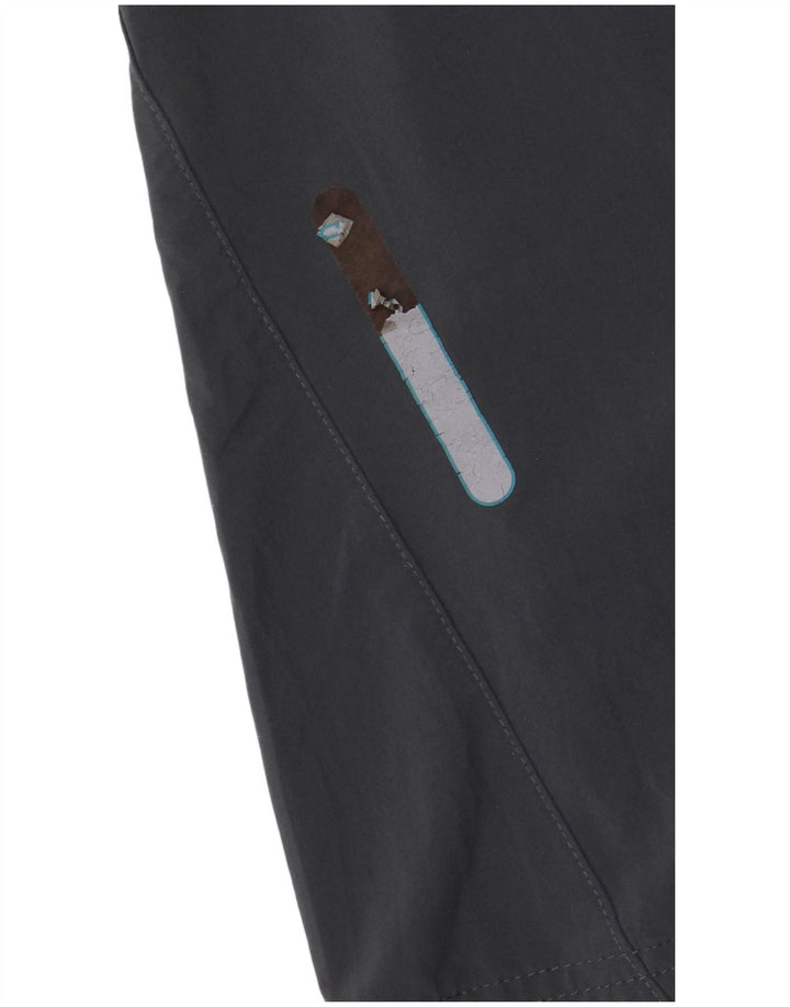 Pantaloncini sportivi da uomo Puma in poliestere color block grigio medio